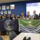 Antunes Receives SCARCE’s Earth and Water Flag